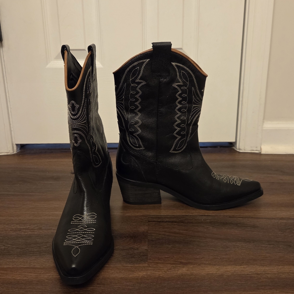 Anthropologie Stivali Unstoppable Cowboy Boots Womens 39 / US 8.5 - Picture 3 of 6